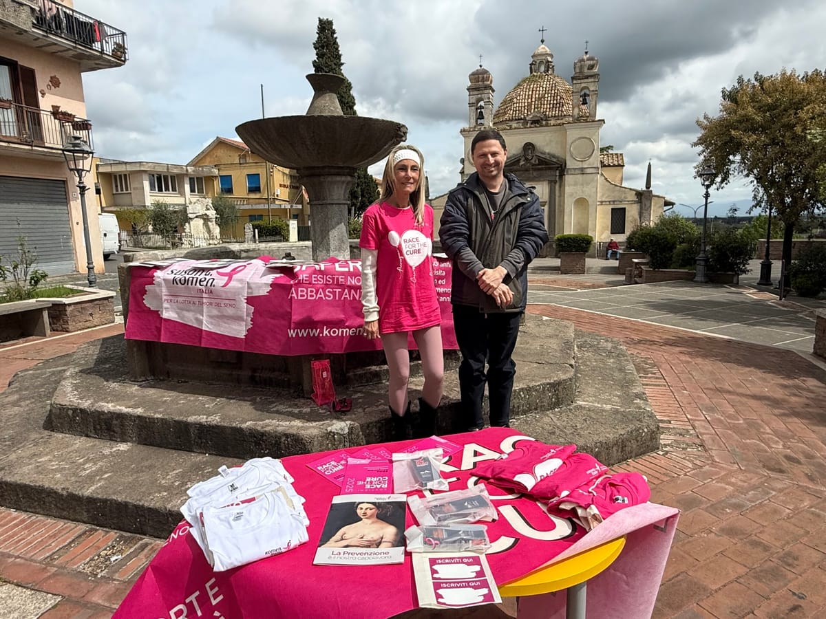 Iscrizioni e donazioni per la “Race for the Cure”: oggi il banchetto solidale in piazza Garibaldi