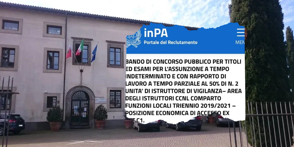 Concorso per 2 Istruttori di Vigilanza a Monterosi: ultimi giorni per partecipare