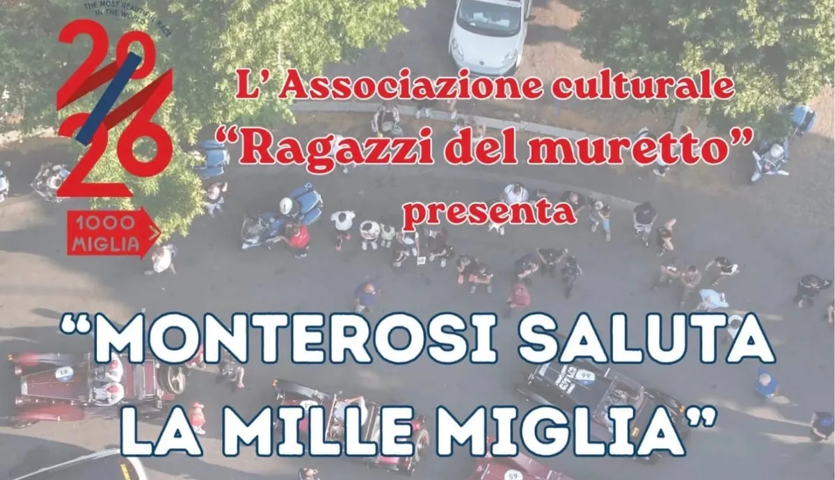 Tra poco la 1000 Miglia torna a Monterosi: dalle 17 il passaggio delle Ferrari, dalle 18 le auto storiche
