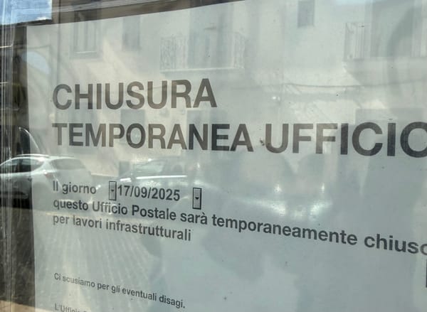 Ufficio postale di Via Roma chiuso il 17 settembre per lavori infrastrutturali