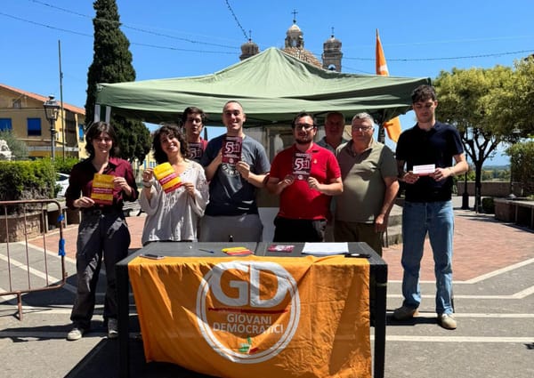 Referendum 8-9 giugno, gazebo informativo a Monterosi con i Giovani Democratici e il PD locale
