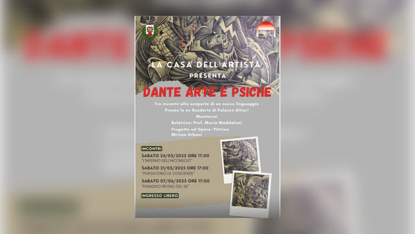 A Monterosi “Dante, arte e psiche”: tre incontri tra letteratura, pittura e introspezione