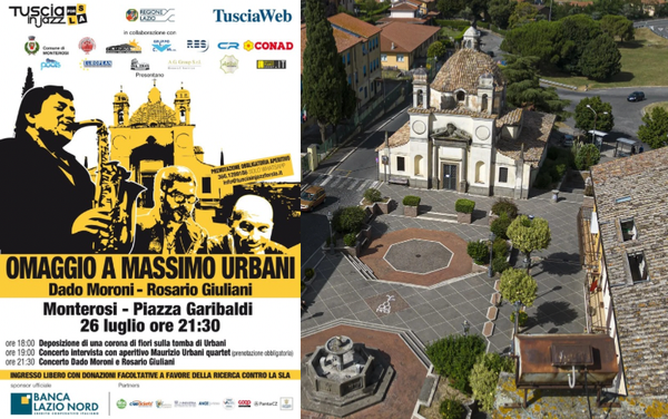 “Tuscia in Jazz for SLA” a Monterosi il 26 luglio. Ecco il programma della giornata dedicata a Massimo Urbani