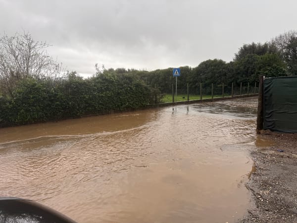 Via degli Uccelletti, lavori eseguiti ma il problema si ripresenta: spunta una pozzanghera ancora più grande