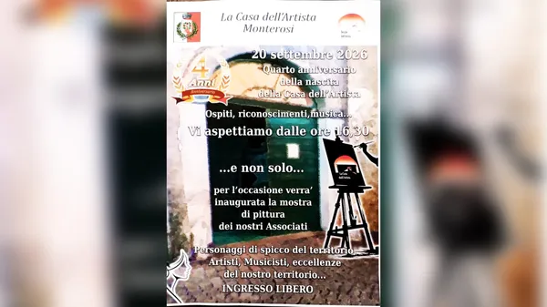 Casa dell’Artista, il 20 settembre l’evento per il quarto anniversario: oltre trenta opere in mostra